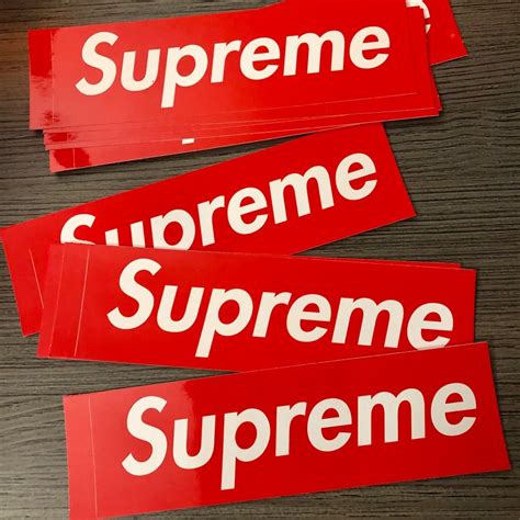 Supreme Box Logo Sticker Set Of 10 Gem