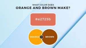 What Color Does Orange and Brown Make | Marketing Access Pass