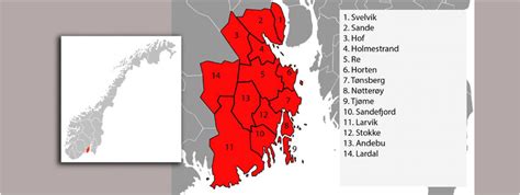 The County Vestfold In Red In The Southern Part Of Norway Download