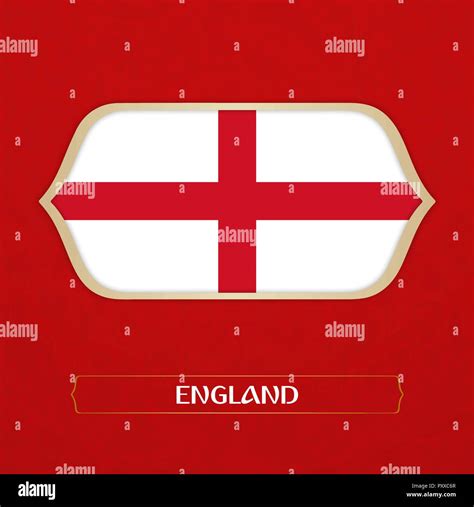 flag of England is made in Football style Stock Vector Image & Art - Alamy