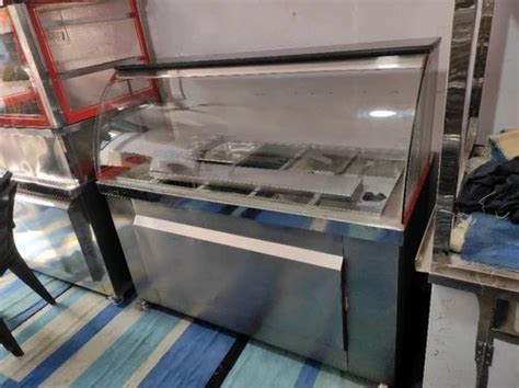 Hot Cold Rectangular Mm Stainless Steel Food Display Counter For Bakery At Rs Piece In