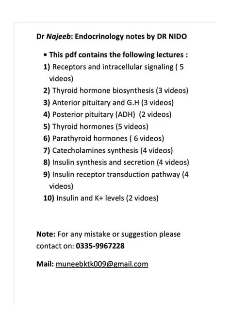 SOLUTION Endocrinology Dr Najeeb Notes Studypool