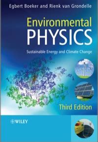 Environmental Physics Sustainable Energy And Climate Change 3rd