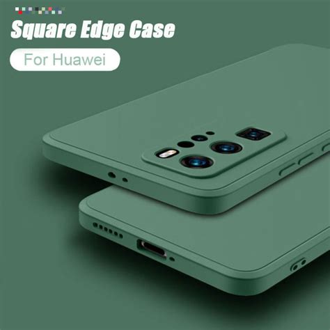 Liquid Silicone Phone Case For Huawei P60 P50 P40 P30 P20 Lite Mate 50 20 Pro Nova 11 Pro 11i 10