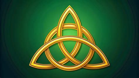 Triquetra Trinity Knot Celtic Symbol Of Eternity Vector Illustration