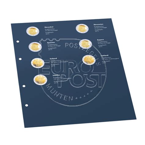 Leuchtturm Supplementen Voor OPTIMA Classic 2 Euro Herdenkingsmunten