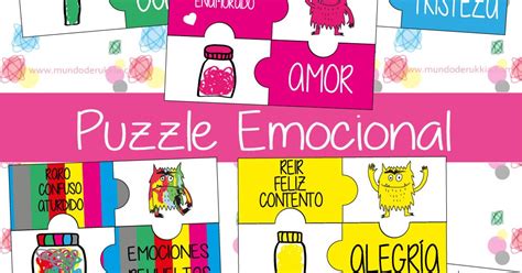 Puzzle Emocional Del Monstruo De Colores Mundo De Rukkia