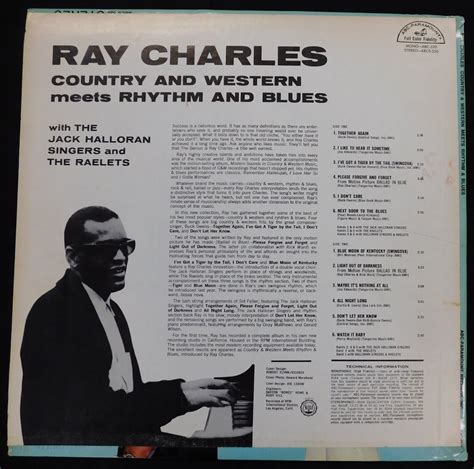 Ray Charles Country Western Meets Rhythm Blues Original Vinyl