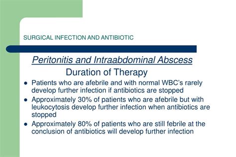 Ppt Surgical Infection And Antibiotics Powerpoint Presentation Free Download Id83676