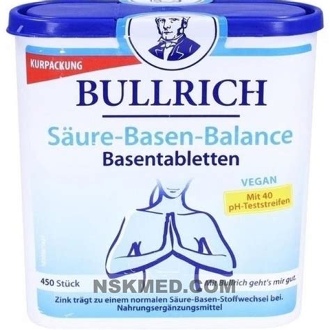 Буллрих таблетки BULLRICH Säure Basen Balance Tabletten 450 St купить