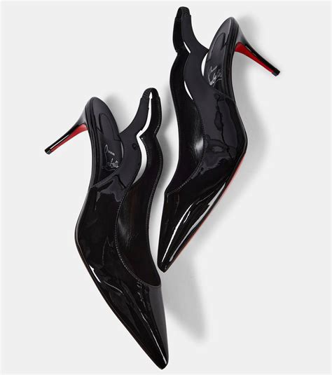Christian Louboutin Hot Chick Sling Patent Leather Slingback Pumps Christian Louboutin