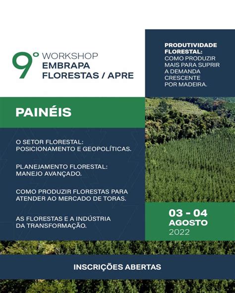 Workshop Embrapa Florestas Apre Vai Discutir Produtividade Florestal