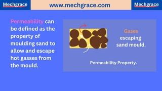 Properties Of Moulding Sand PPT Pdf