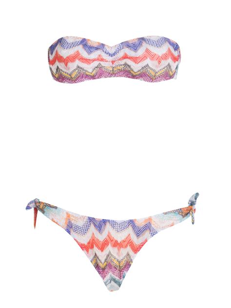Missoni Chevron Print Bikini Multicolour MMP00265BR00FCSM60H