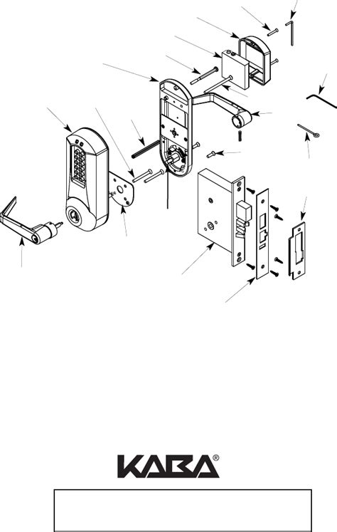 Kaba Access Operations Manual E Plex Electronic Pushbutton Lock 5000