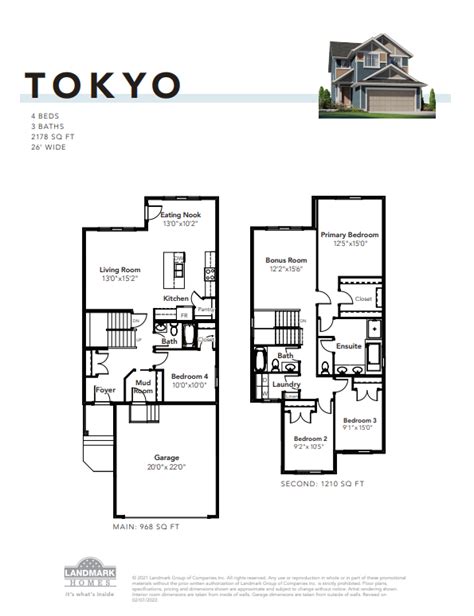 Desrochers Villages Tokyo Floor Plan Edmonton AB Livabl