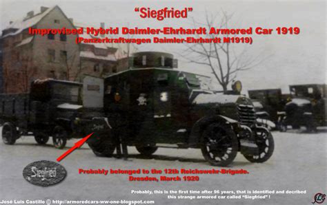 Armored Cars In The Wwi Siegfried Improvised Daimler Ehrhardt