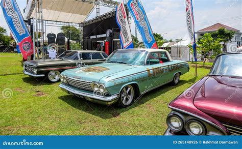 Classic Chevrolet Impala Sedan in Outdoor Car Show Editorial Photo ...