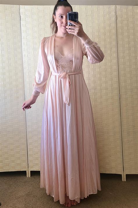 Vintage Olga Nightgown And Robe Set I Found Today Minor Flaws But