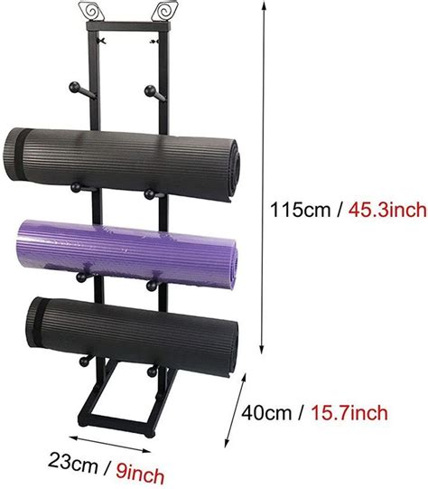 JH Mech Fitness Gear Organizer Retail Yoga Mats Display Rack And Stand