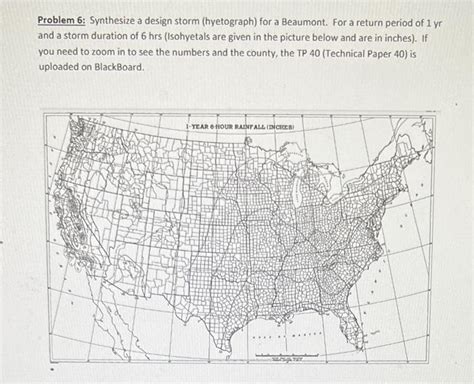 Problem 6: Synthesize a design storm (hyetograph) for | Chegg.com