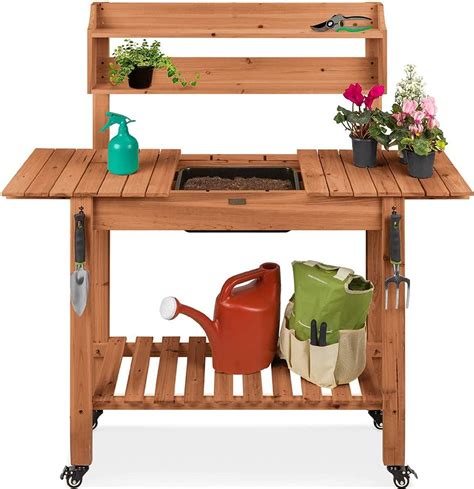 Maxxgarden Zubereitungstisch Braun X X Cm Amazon De Garten