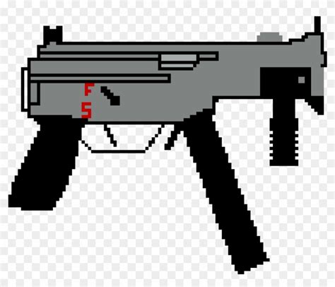 Smg Smg Gun Pixel Art Clipart 5349966 Pikpng