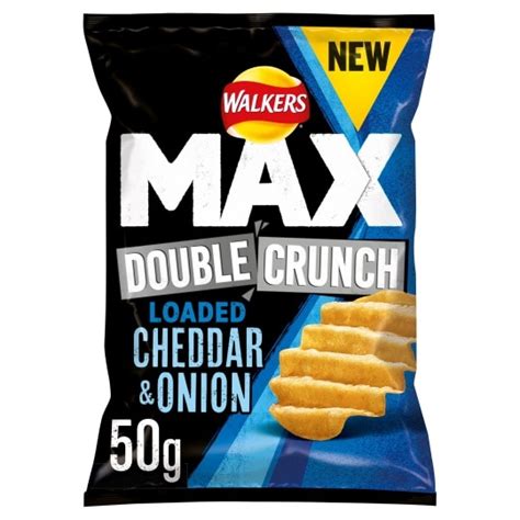 Walkers Max Double Crunch Cheese And Onion 50g Tesco Groceries