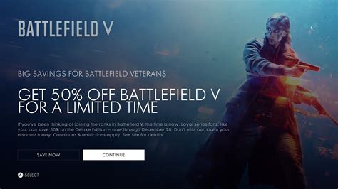 Battlefield 5 Currently Half-Price for Battlefield Series Fans