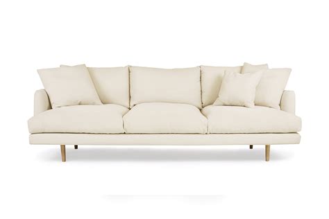 Hampton Coastal 4 Seat Sofa Beige Fabric By Lounge Lovers By Lounge