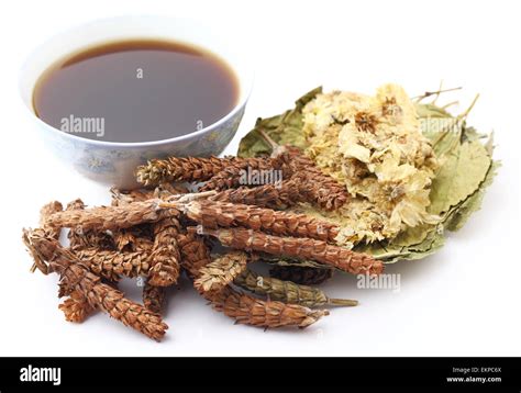 Chinese herbal medicine with ingredient Stock Photo - Alamy