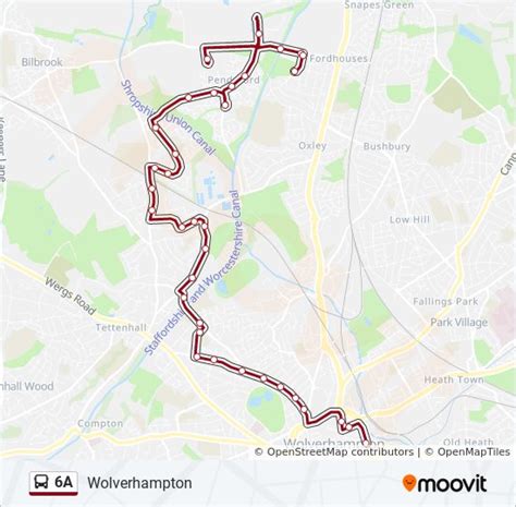 A Route Schedules Stops Maps Wolverhampton Updated