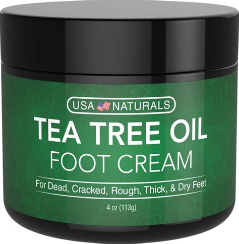 Tea Tree Oil Foot Cream Instantly Hydrates And Moisturizes Cracked Or