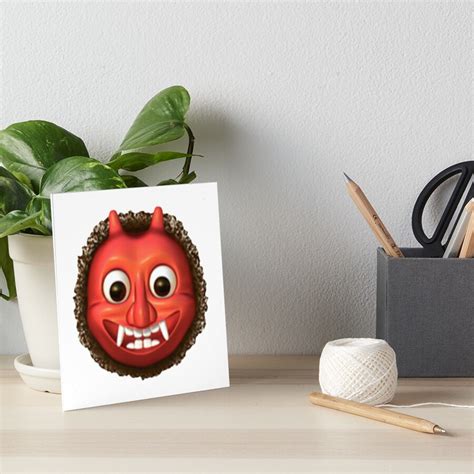 Ogre Emoji Art Board Print For Sale By Popular Ts Redbubble