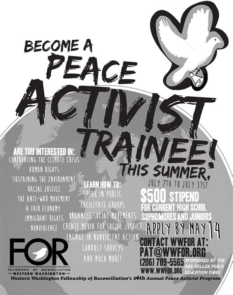 Peace Activist Trainees Western Washington Fellowship Of Reconciliation