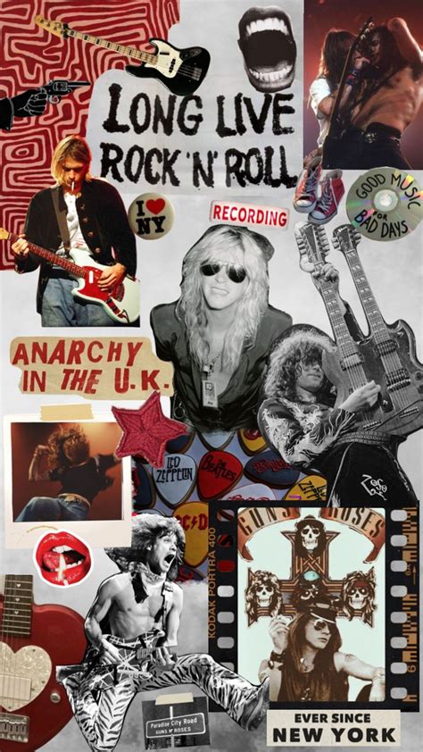 #moodboard #aesthetic #music #band #rock | Iphone wallpaper rock, Music ...