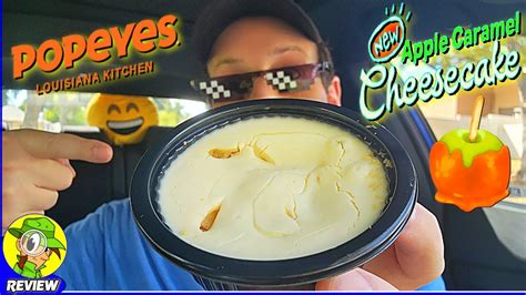 Popeyes® Apple Caramel Cheesecake Cup Review ⚜️🍏🍮🧀 New Dessert 🤩 Peep This Out 🕵️‍♂️ Youtube