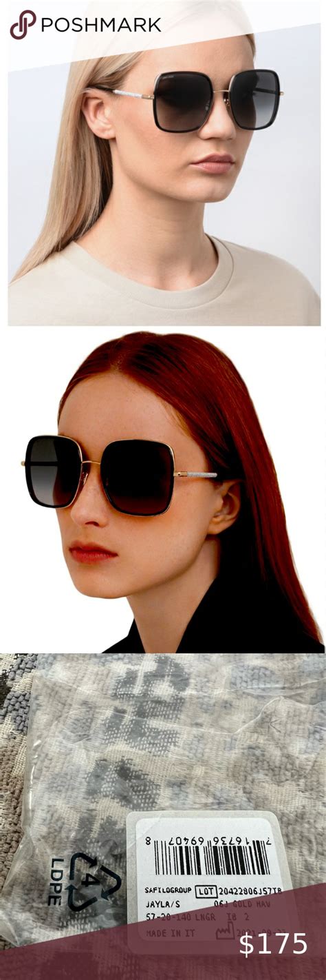 Jimmy Choo Jayla Sunglasses 57 20 140 Square Gold Havana New Jimmy Choo Jimmy Sunglasses