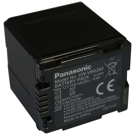 Panasonic Battery Vw Vbg Mah