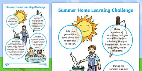 Summer Home Learning Challenges Nursery Fs1 Twinkl