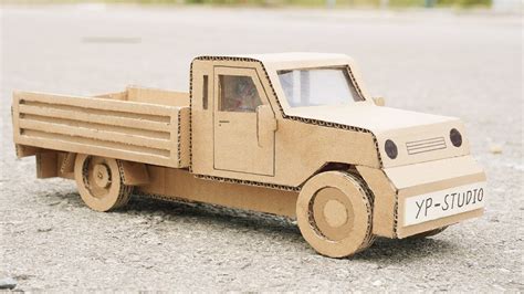 Diy How To Make Car Small Truck From Cardboard Youtube