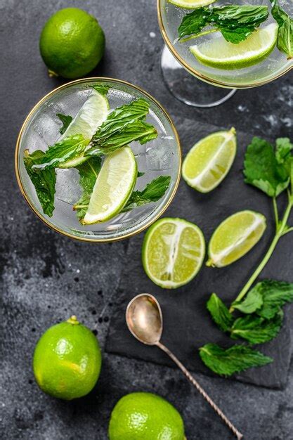 Premium Photo Mojito Cocktail With Refreshing Mint Rum And Lime