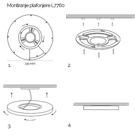 Led Plafonjera L W K Senzor Lv W