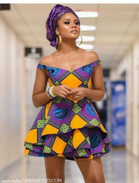 Trendy And Chic Off Shoulder Ankara Designs For Stylish Women