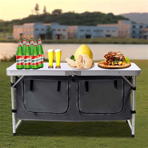 Amazing Folding Picnic Table With Shelf For Storables