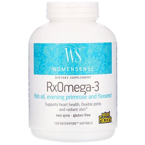 Buy WomenSense Omega-3 Women's Blend, 120 Softgels, Natural Factors, UK ...