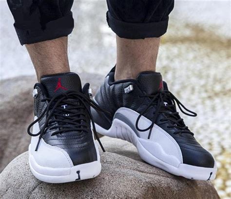 Air Jordan 12 Low Playoffs Black White – FastSole.co.uk