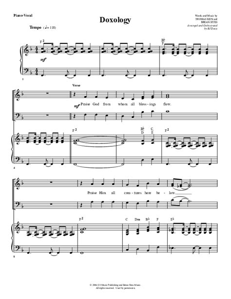 Doxology Sheet Music PDF (G3 Worship) - PraiseCharts