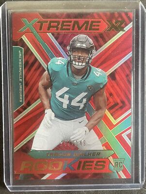 2022 Panini Xr Football Travon Walker XTREME Rookies Red 149 RC