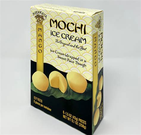 Mikawaya Mochi Ice Cream Mango Flavor Weee